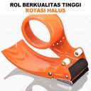 Solasi Tape Dispenser Besi /  Tape Cutter Manual / Pemotong Lakban Jumbo / Alat Pemotong Lakban Besi / Handhled Metal Packaging Dispenser / Steel 48mm,60mm, 4.8cm,6cm 2" inch For Packing Sealing Boxes Device Packaging Parcel Roller Supplies