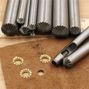 Pembolong Mata Ikan Kulit 3-12mm Alat Pembolong  Kulit Metal Pelubang Kulit Plong Kulit Leathercraft Hole Punches Tool Hollow Punch Alat Kerajinan Kulit