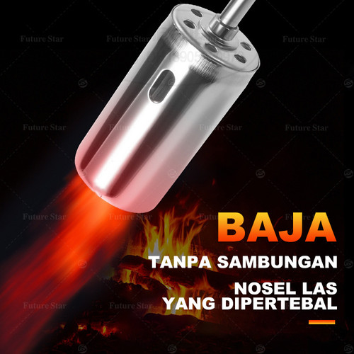Alat Bakar Heating Torch Gas Dengan 1.2m Selang LPG Multipro Blander Blow Gas Flamethrower Welding Torch With Valve Soldering Torch Hose For Propane Cylinder, Propane Torch
