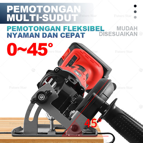 Universal Dudukan Gerinda Circular Saw Bracket DIY Stand Holder Tangan Adaptor Adapter Gerinda Mesin Pemotong Yang Dimodifikasi Dengan Penggiling Sudut 100/115/125 Braket Miring 0-45 Derajat Untuk Tujuan Umum Dengan Alat Penghapus Debu 1 Mata Grinda
