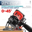 Universal Dudukan Gerinda Circular Saw Bracket DIY Stand Holder Tangan Adaptor Adapter Gerinda Mesin Pemotong Yang Dimodifikasi Dengan Penggiling Sudut 100/115/125 Braket Miring 0-45 Derajat Untuk Tujuan Umum Dengan Alat Penghapus Debu 1 Mata Grinda