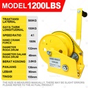 800lbs 1200lbs Boat Crank Winch / Wire Rope Hand Winch Katrol Mini Manual Kualitas Tinggi 8M Adjustable Boat Trailer Cable, Steel Cable Heavy Duty Rope Crank for Trailer, Boat or ATV Towing