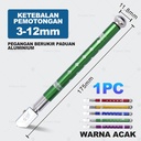 Alat Pemotong Kaca   2-19mm/ Pisau Potong Kaca / Keramik Ubin Glass Cutter Diamond Granit Cutting Tool Manual Multifungsi Alat Penanda Garis Model Pulpen Tool Set 2 In 1 Ukir Nat Stainless Metal