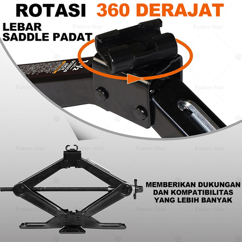 2 Ton Dongkrak Gunting Mobil 1/1.5/3 Ton Dongkrak Pengangkat Tipe Tangan/Dongkrak Buaya/Dongkrak Jembatan-Cocok Untuk Perbaikan Otomatis Ban Mobil Dan SUV,Super Quality Material,Alat Vehicle Operasi Tangan Heavy Duty Steel
