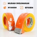 Solasi Tape Dispenser Besi /  Tape Cutter Manual / Pemotong Lakban Jumbo / Alat Pemotong Lakban Besi / Handhled Metal Packaging Dispenser / Steel 48mm,60mm, 4.8cm,6cm 2" inch For Packing Sealing Boxes Device Packaging Parcel Roller Supplies