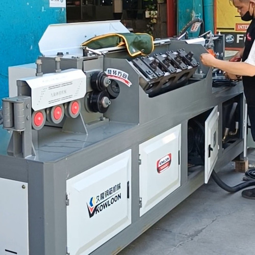 Mesin Pelurus Pemotong Besi Baja Bulat Kawat Iron Steel Bar Straightening Cutting Straightener 14mm YGT4-14-2P 7.5W