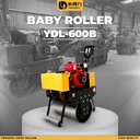 Mesin Dorong Diesel Baby Roller Tandem Compactor Double 1/2 Drum Vibro Pemadat Perata Aspal Tandem YDL-600B Merk Yongdeli
