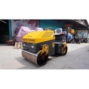 Baby Roller Mesin Dorong Mini 2,6 Ton Double 1/2 Drum Vibro Pemadat Perata Aspal Tandem YDL- S1200