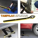 Kunci Pas Dongkrak Mobil / Universal Ratchet Car Jack Wrench Rocker Jembatan Repair Tools 340mm Panjang for Scissor Jackstand, Forward and Reversal Knob Design