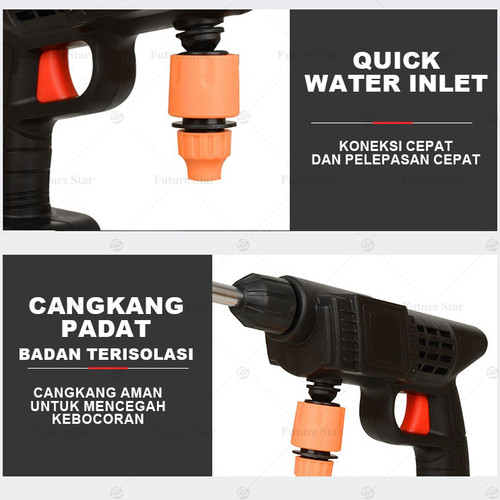 Max Jet Cleaner Mesin Cuci Mobil Motor Ac Mobil Screen Sablon Berkualitas Pompa Mesin Staem Power Spayer Alat Portable Nirkabel Tekanan Tinggi Semprotan Kencang Mini Termurahm 288V 388V 588V 688V 699V 788V 450W