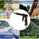 Kepala Semprotan Air / Water Jet Nozzle Spray Multifungsi / Alat Pistol Kepala Kuningan / Air Semprot Rumput Taman Steam Cuci Mobil Motor - Water Gun Nozzle High Pressure