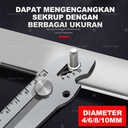 Pisau Cutter 6 in 1 set/ Utility Knife / 11pcs Multifungsi 18mm Besi Baja Besar Pisau Set 10pc Blade Stainless Steel Alat Pemotong Kertas Tool Cutter, Cardboard Cutter, Heavy Duty