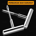 Alat Tambal Ban Tubles Tubeless13pcs 9pcs Bocot Motor Mobil Tire Plug Kit,Tire Repair Tackle Kit Gagang Besi Metal 1 Set Stainless Heavy Duty For Cars,Trucks,Motorcycles,ATV,SUV,RV