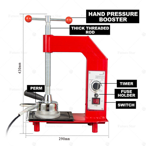 Jual Mesin Tambal Ban Elektrik / Alat Tambal Ban Listrik Kompor / Automatic Tire Press Machine Tiptop / Kit Alat Perbaikan Otomatis / Tire Auto Repair Vulcanizing Machine Vulcanizer Kit - Top Quality - Hemat Daya Awet dan Murah - Machine