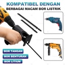 Adaptor Bor Ke Gergaji Adapter Reciprocating Jigsaw Tambahan Jig Saw Mesin Bor Jadi Tangan Gergaji Konektor Electric Drill Jigsaw Alat Listrik Menjadi Jadi Gergaji Kayu Besi Bonus Drill Saw Attachment Tools