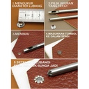 Pembolong Mata Ikan Kulit 3-12mm Alat Pembolong  Kulit Metal Pelubang Kulit Plong Kulit Leathercraft Hole Punches Tool Hollow Punch Alat Kerajinan Kulit