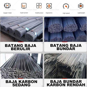 Electric Rebar Cutter Portable Mesin Potong Beton Alat Pemotong Besi Elektrik Listrik Bar Cutting 4-25mm RC25 RC-25 1600W