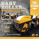 Mesin Baby Roller Double Drum 2 Ton Pemadat Aspal