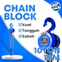 Chain Block 10Ton 10 Meter Takel Katrol Kerekan 10Ton 10 Meter FEI GE