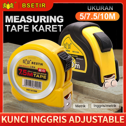 Meteran Tukang Measuring Tape Meteran Karet Roll 10M 01554 BESTIR