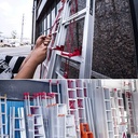 Tangga Lipat Tangga Teleskopik Tangga 6 meter Telescopic Telescoping Alumunium Extension Ladder Straight 14.1kg Multi-Purpose Collapsible Ladder For RV Attic Home Folding Outdoor Work Indoor Daily Use At Home Portabel Rumah Multifungsi