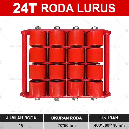 Roda Pemindah Barang 6-24 Ton Machinery Roller Mover Carrier Tank Trolley  Hand Handling Cargo Trolley  Heavy Duty Machine 360° Degree Rotation Cap Industrial Moving Equipment For Workshops Warehouses