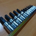 12PCS TORX Bit Socket Set 1/4" & 3/8" / Kunci Sok Shock Bintang BESTIR
