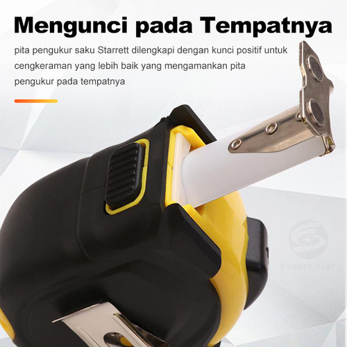 Meteran Tukang Measuring Tape Meteran Karet Roll 10M 01554 BESTIR