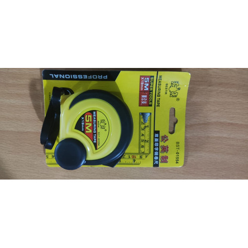 Meteran Tukang Measuring Tape Meteran Karet Roll 5M 01554 BESTIR