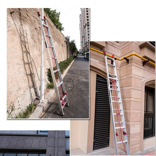 Tangga Lipat Tangga Teleskopik Tangga 6 meter Telescopic Telescoping Alumunium Extension Ladder Straight 14.1kg Multi-Purpose Collapsible Ladder For RV Attic Home Folding Outdoor Work Indoor Daily Use At Home Portabel Rumah Multifungsi