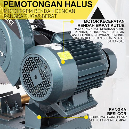 Mesin Gergaji Potong Besi Cut Off Chop Metal Saw Cutting Wheel
