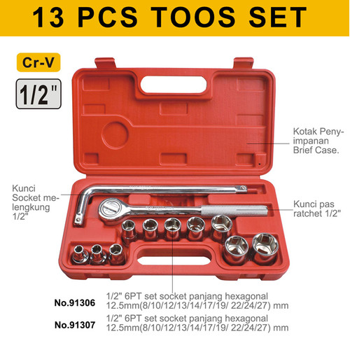 Toolkit Perkakas Pertukangan Rumah Household Auto Repair Box Tool Set