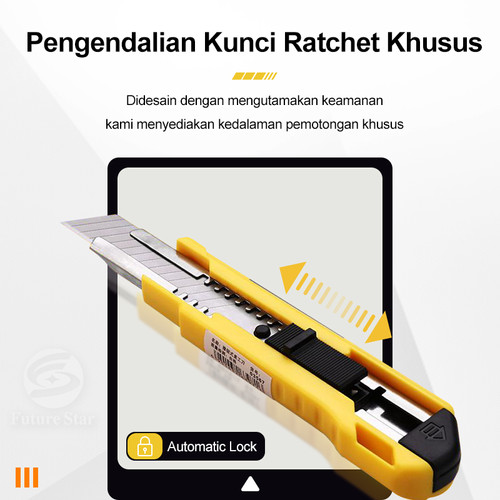 Cutter Besar Murah 18mm Jaminan Berkualitas Merek BESTIR 03567