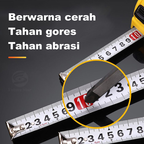 Meteran Tukang Measuring Tape Meteran Karet Roll 10M 01554 BESTIR