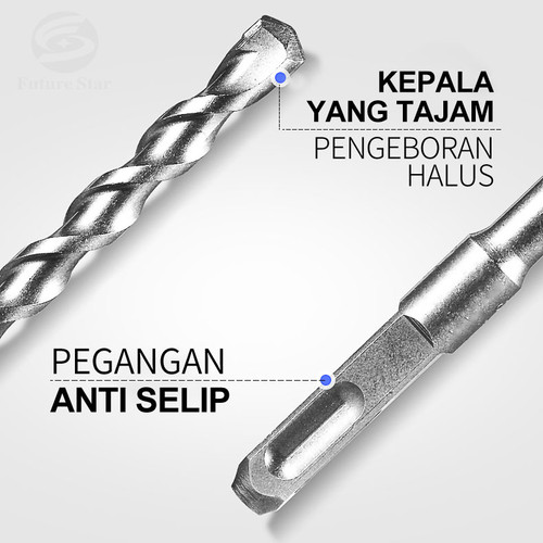 Mata Bor Beton SDS PLUS Bulat 350mm Long Electric Hammer Drilling Bit