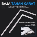 Penggaris Siku Stainless Steel 50cm x 25cm / Penggaris Siku 500mm
