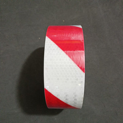 Sticker Scotchlite Reflective Merah Putih / Police Line Safety Warning