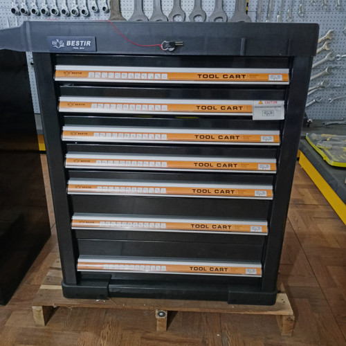 BESTIR Lemari Perkakas 7 Susun Toolbox Cabinet Trolley Self Locking
