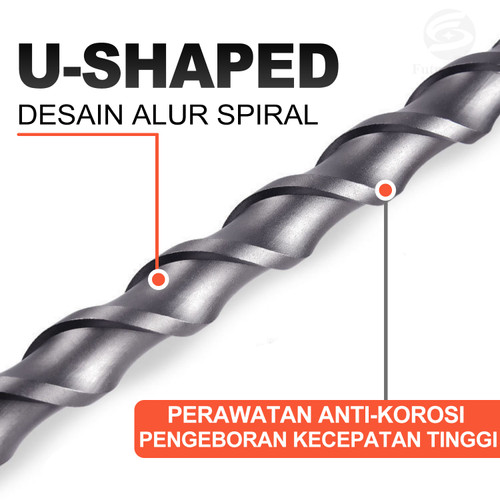 Mata Bor Beton SDS PLUS Bulat 350mm Long Electric Hammer Drilling Bit