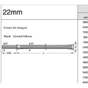 BATANG BOR JACKLEG MATA BOR BATU 50 CM