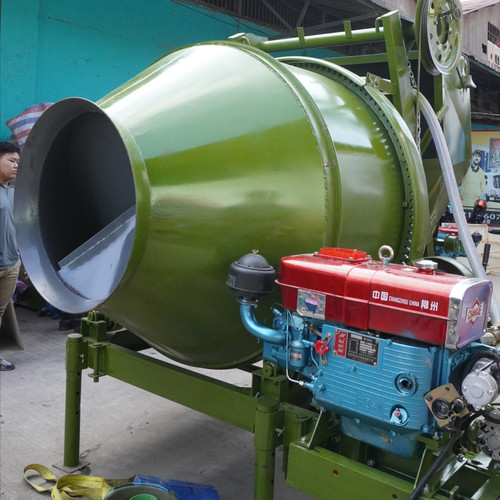 MESIN PENGADUK SEMEN DIESEL 450L / Molen Concrete Mixer Diesel