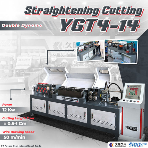 MESIN PELURUS dan PEMOTONG BESI BULAT 14mm YGT4-14-2P