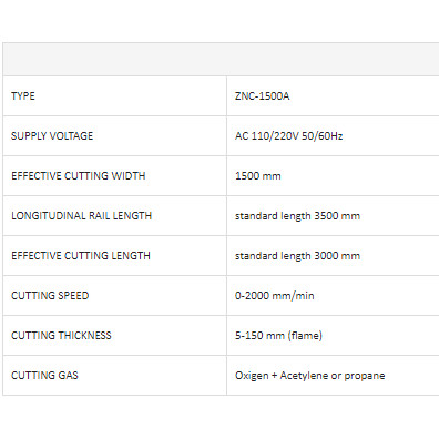 CUTTING MACHINE MESIN LAS POTONG ZHENGTE ZNC 1500