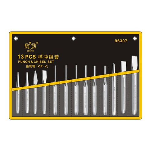 13 PCS PUNCH & CHISEL SET/ ALAT PAHAT SET 13PCS BESTIR 96307