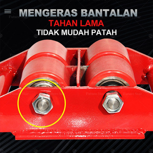 RODA PEMINDAH BARANG MACHINERY MOVER ROLLER ROLL TANK 12 TON