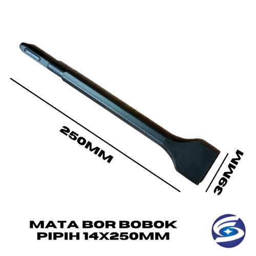 Mata Bor Bobok Beton 14 x 250mm Lebar 39mm / Mata Bor Pahat 14 x 250mm