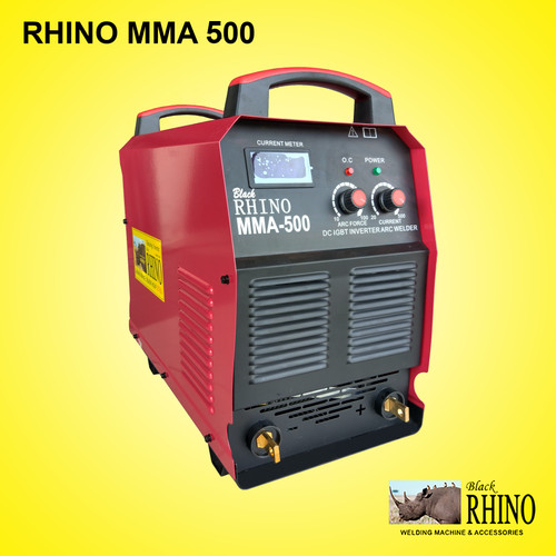 Mesin Las Black RHINO MMA 500 A IGBT 3Phase NEW GEN