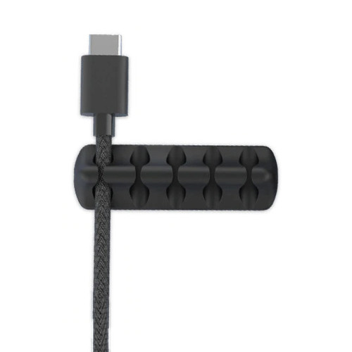 Klip Kabel Organizer Jepit Cable Clip Karet Hitam Silicone Holder