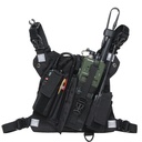 RHT5 Rompi HT Vest Walkie Talkie Bag Tas Radio Case Hitam Hitam