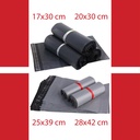 Plastik Polymailer Hitam Abu 17x30 20x30 25x39 28x42 Amplop Plastic